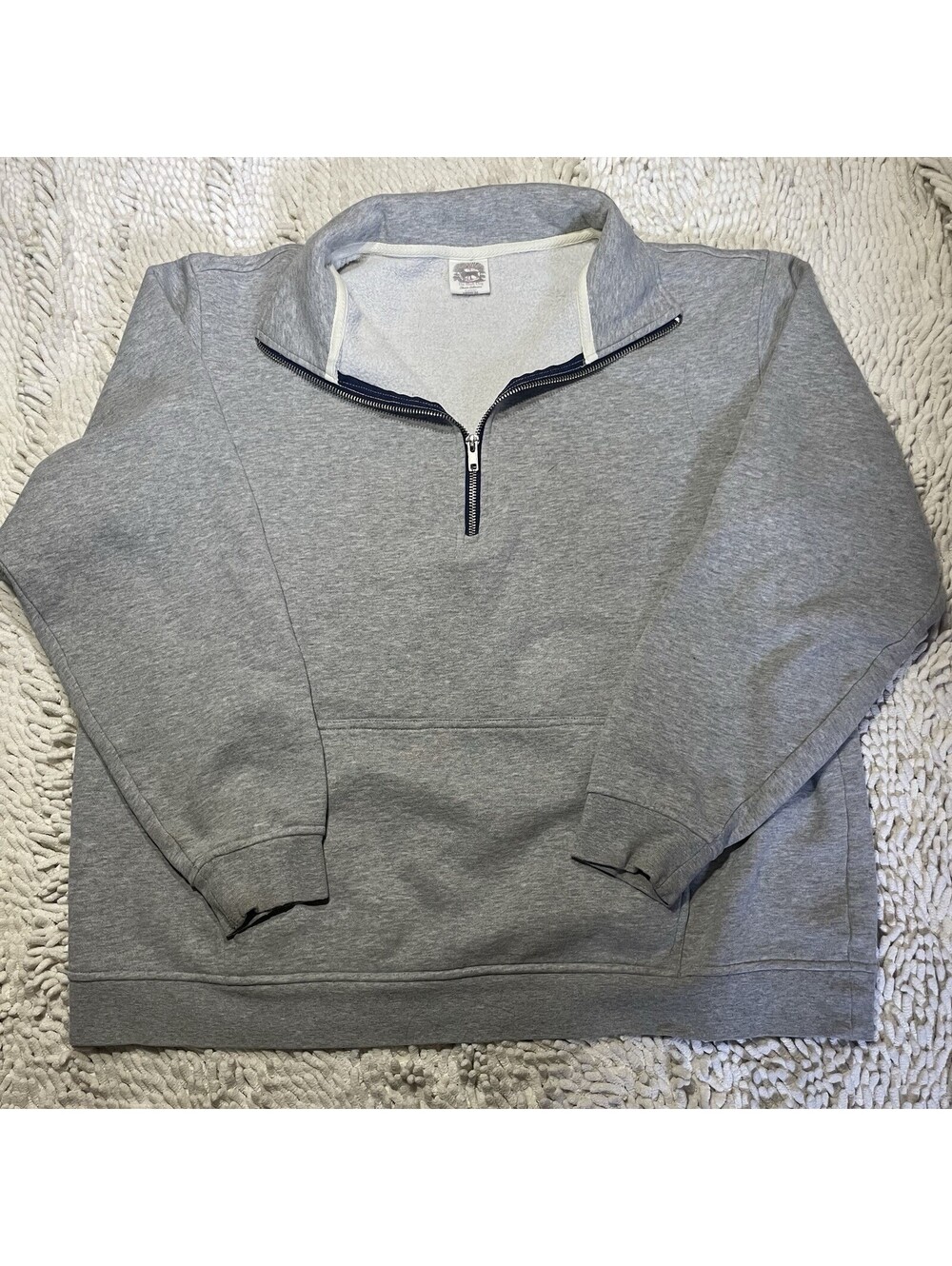 The Black Dog 1/4 Zip Pullover Men's M Fleece Cotton Pockets Soft Quarter Zip